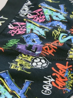 Next Imprimé de football Bleu - Lot de 5 boxers (2-16ans) New