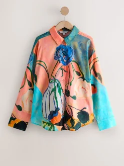 Next Imprimé Elizabeth Power Artist - Chemise décontractée Manche longue en coton léger