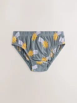 Next Imprimé espace - 100% Coton Imprimé Caleçons 5 Pack (1.5-10ans) Outlet