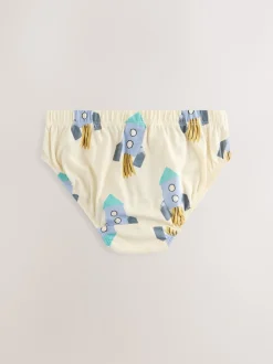 Next Imprimé espace - 100% Coton Imprimé Caleçons 5 Pack (1.5-10ans) Outlet