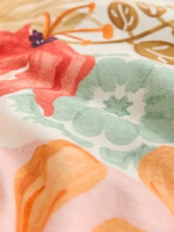 Next Imprimé fleuri rose - Combinaison en jersey à col carré et jambe large Best