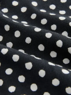 Next Imprimé floral noir / blanc - Lot de 4 culottes à logo en coton Court Outlet