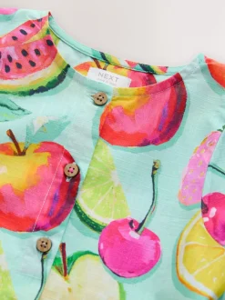 Next Imprimé fruits - Robe en coton à manches courtes (3mois8ans) Best