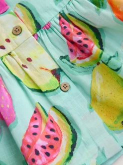Next Imprimé fruits - Robe en coton à manches courtes (3mois8ans) Best