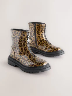 Next Imprimé Léopard - Bottines zippées sur le devant Online