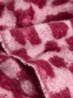 Love & Roses - Écharpe brossée Imprimé léopard bordeaux Online