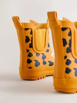 Next Imprimé léopard Jaune - Bottines en caoutchouc Online