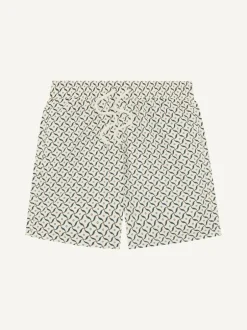 Frescobol Carioca Imprimé Lotus Nature Santos - Shorts de bain Rio Best