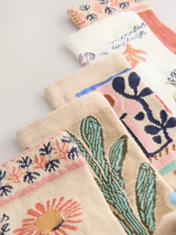 Next Imprimé Marakesh Mix - Paquet de chaussettes de cheville 5 Online