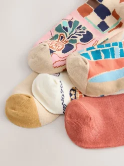 Next Imprimé Marakesh Mix - Paquet de chaussettes de cheville 5 Online