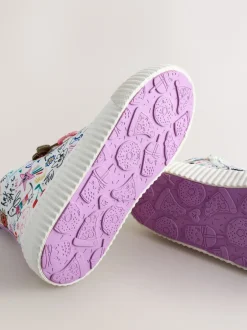 Next - À lacets High Top Trainers Imprimé Multicolore Esquisses Online