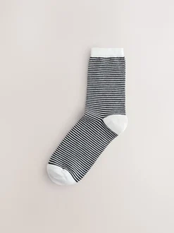 Next Imprimé noir/blanc mélangé - Paquet de chaussettes de cheville 7 Best