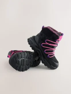 Next Imprimé noir/violet - Bottines de marche imperméables Sale