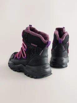 Next Imprimé noir/violet - Bottines de marche imperméables Sale