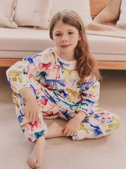 Next - Pyjama en laine polaire (9mths-16yrs) Imprimé nœud multiple Discount