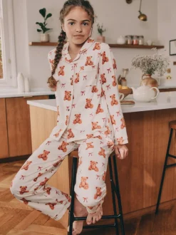 Next Imprimé ours blanc écru - Pyjama boutonné (3-16 ans) New