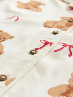 Next Imprimé ours blanc écru - Pyjama boutonné (3-16 ans) New