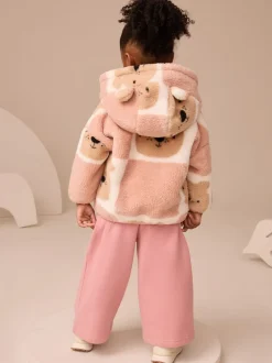 Next Imprimé ours en peluche marron - Polaire zippée (3mois-7ans)