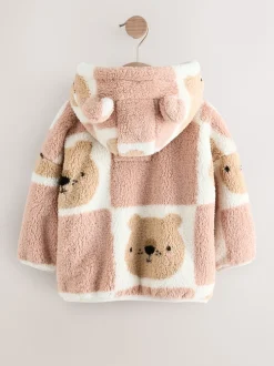 Next Imprimé ours en peluche marron - Polaire zippée (3mois-7ans)