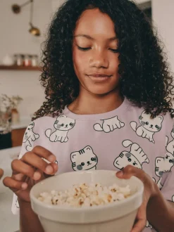 Next Imprimé panda noir/blanc - Lot de 3 joggings de pyjama (3-16ans) Outlet