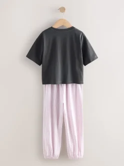 Next Imprimé panda noir/blanc - Lot de 3 joggings de pyjama (3-16ans) Outlet