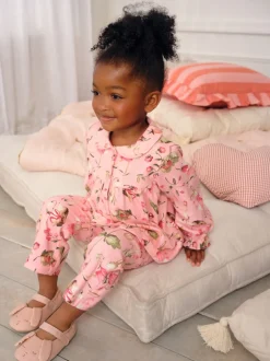 Next Imprimé souris rose - Pyjama Bouton à travers tissé (9mths-10yrs)