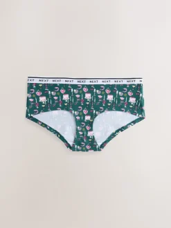 Next Imprimé table Rouge - Lot de 7 culottes à logo en coton Court Best