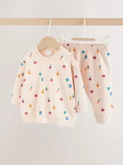 Next Imprimé Veg brillant - Ensemble sweat et jogging bébé (0mois2ans) (0mois2ans) Sale