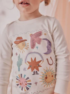 Next Imprimé western rose/jaune - Lot de 3 pyjamas Snuggle (9mois-12ans) Hot