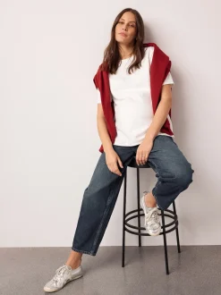 Next indigo - Jean de grossesse Barrel Denim Hot