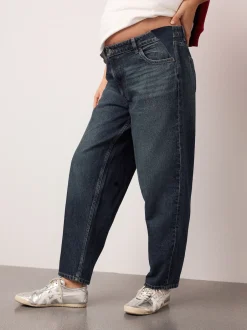 Next indigo - Jean de grossesse Barrel Denim Hot