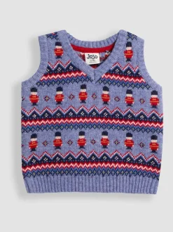Jojo Maman Bébé - Débardeur Fair Isle Indigo London Guard Hot