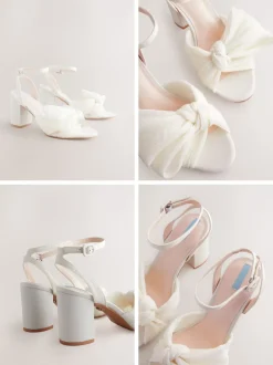 Next ivoire - Chaussures à talons de mariée Forever Comfort® Wedding Bow Block Best