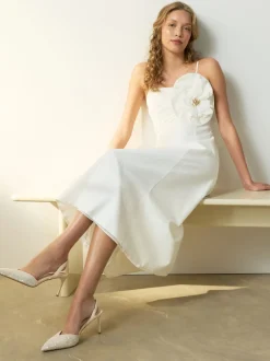 Next ivoire - Chaussures à talons Forever Comfort® à sequins et bride arrière Discount