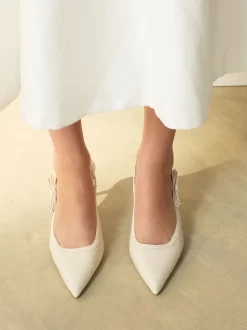 Next ivoire - Chaussures à talons Forever Comfort® à bout pointu et bride arrière Hot