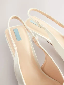 Next ivoire - Chaussures à talons Mariage Forever Comfort® en Satin à Nœud et bout pointu Best