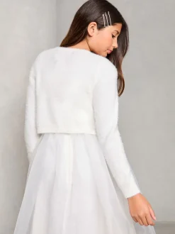 Lipsy ivoire - Fluffy Occasion Bolero (5-16yrs) Hot