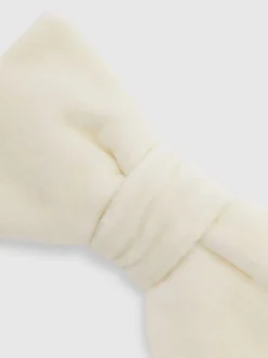 Reiss - Nœud papillon Hike en velours ivoire New