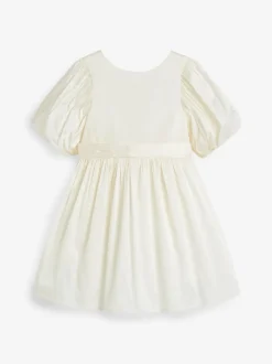 Next ivoire - Peignoir Flower Girls en taffetas Noeud (3mois-8ans) Clearance