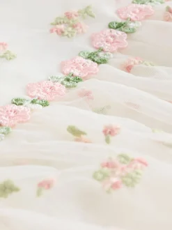 Next ivoire - Robe en maille brodée (3mths-8yrs) Clearance