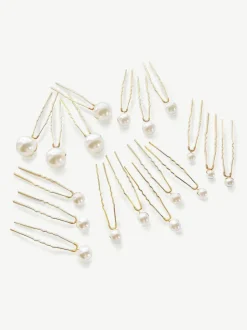 Ivory & Co Set d'épingles à cheveux en perles