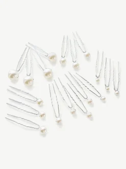 Ivory & Co Set d'épingles à cheveux en perles Outlet