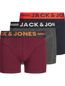 JACK & JONES JUNIOR Noir Boxer 3 Lot Outlet