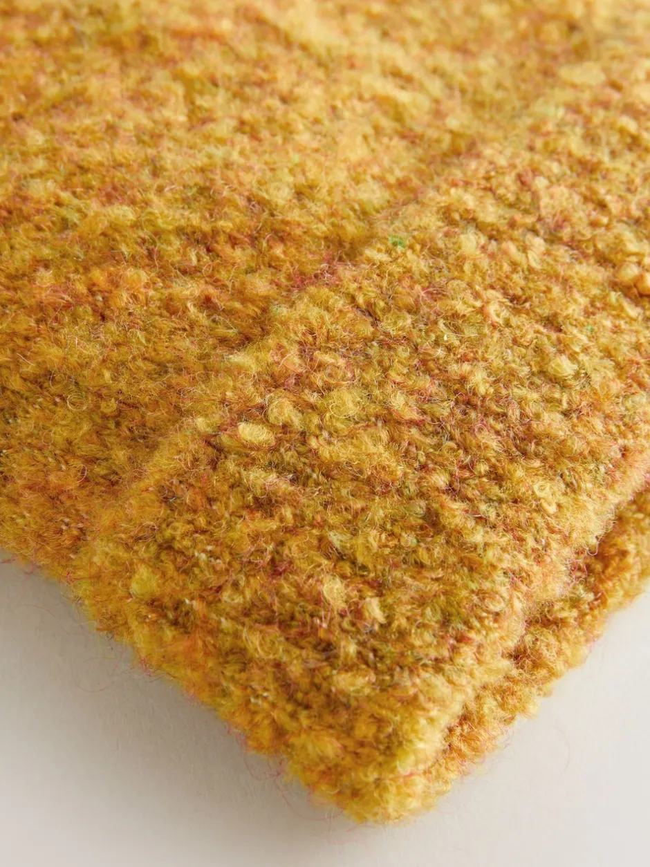 Next Jaune - Bonnet en maille bouclée Outlet