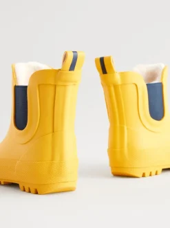Next - Bottines en caoutchouc avec doublure chaude Jaune New