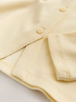 Next - Cardigan côtelé à manches longues (3-16ans) Jaune Outlet