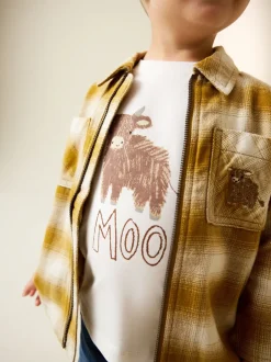 Next Jaune À carreaux zippé - Ensemble chemise et t-shirt à manches longues (3mois-7ans) Online