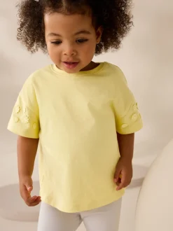 Next Jaune - T-shirt 100% coton Daisy à manches courtes (3mois-7ans) Best