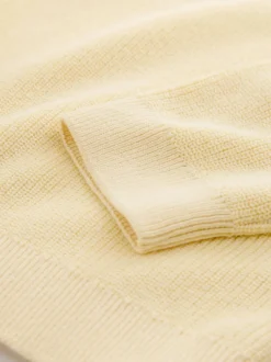 Next - Pull en maille col rond en coton (3-16ans) Jaune Buttermilk