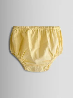 Jojo Maman Bébé Jaune clair - Robe de fête Bud Fleurie Brodé à col smocké Sale